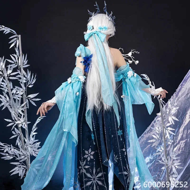 Косплей-костюм Naraka Bladepoint Ji Yingying для женщин аниме элегантный наряд Хэллоуин зима
