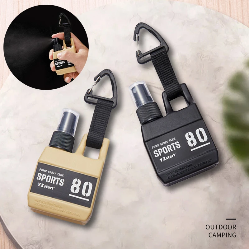 

1Pc New 80ml Outdoor Camping Spray Bottle Refillable Container Empty Portable Push Alcohol Sterilizing Water Bottling Wholesale