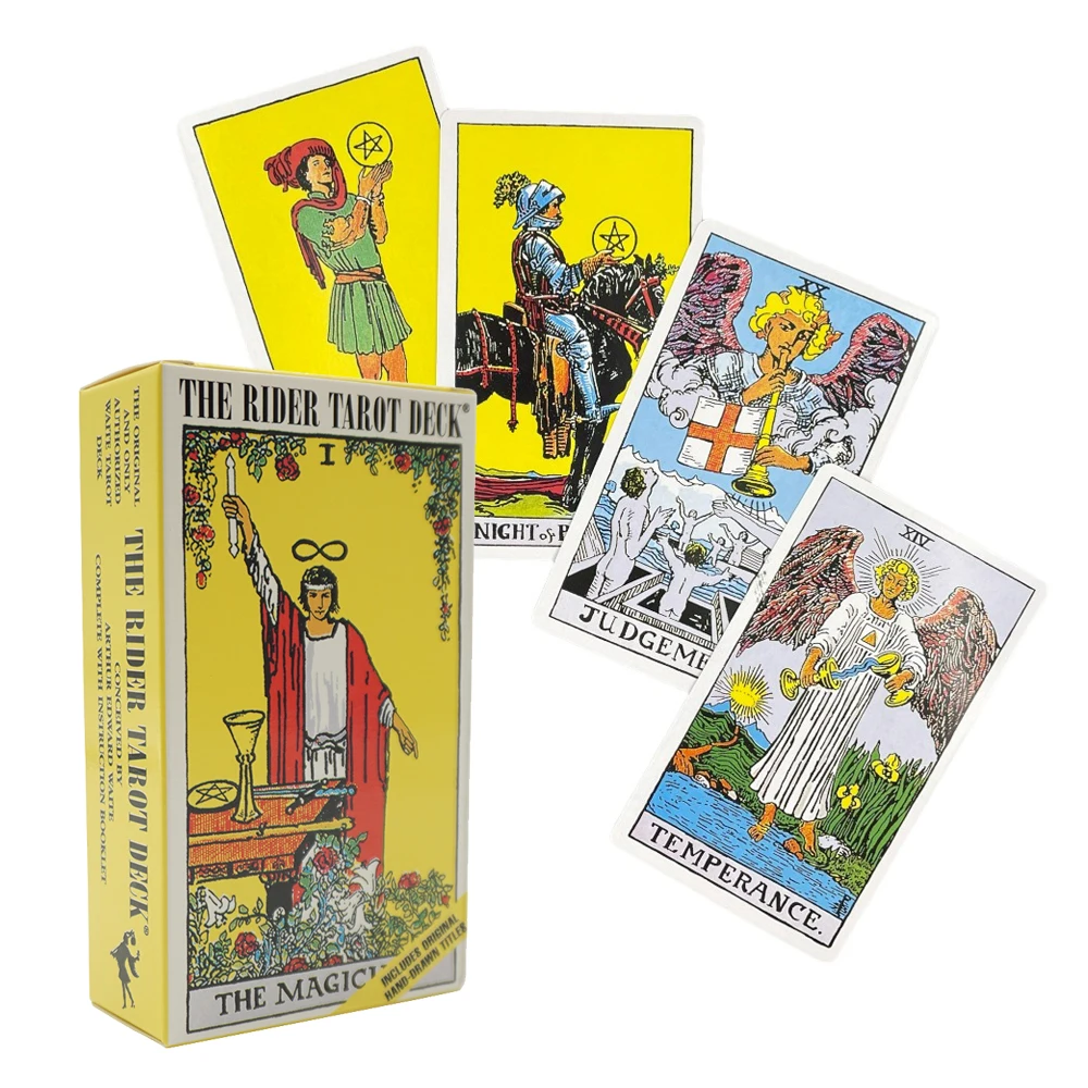 

Original Size Tarot Deck for Beginners with Guidebook Board Games Oracle Deck Box Divination Cards Predictions Origina