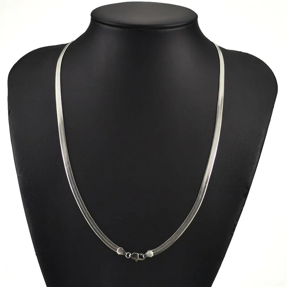 Ожерелье из нержавеющей стали для женщин и девушек ультратонкое колье длиной до
