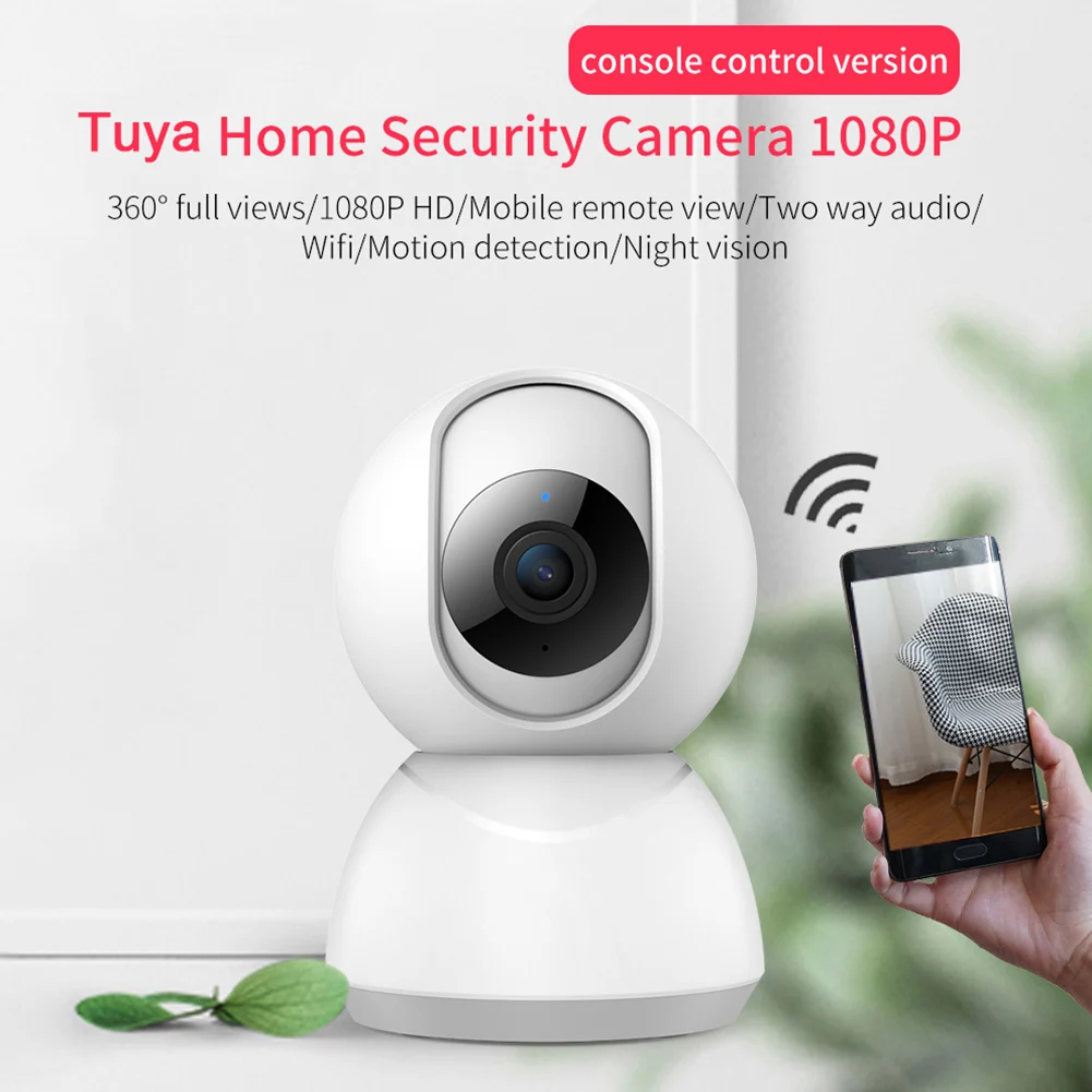 

Tuya Surveillance IP Camera Two-way Audio 1080P 2MP HD WiFi IP Camera Motion Detector IR Night Vision Indoor Outdoor Monitoring