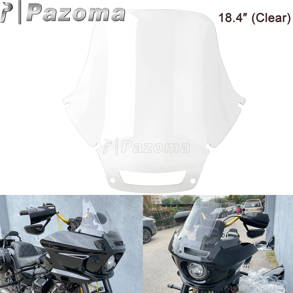 

14,4 и 18,4-дюймовый обтекатель мотоцикла, дефлектор лобового стекла для Harley Softail Low Rider ST 117 FXLRST FXRST 22-25