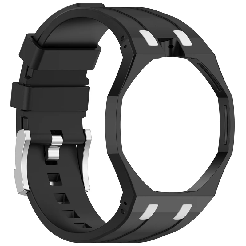 Фото Силиконовый ремешок Lenovo и чехол из поликарбоната для Swatch X AP Royal Pop: аксессуары для модификации и интеграции карманных часов в наручные часы №5