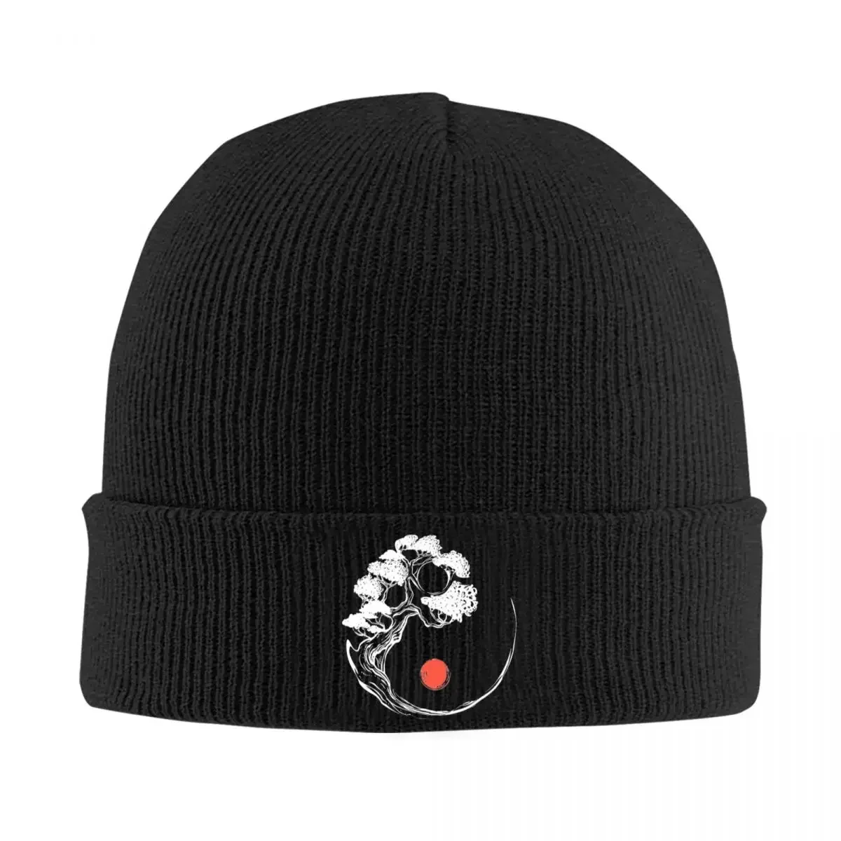 Bonsai Tree Yin Yang Namaste Knitted Caps Women Men Skullies Beanies Winter Hats Acrylic Yoga &amp Meditation Lifestyle Hip Hop Cap