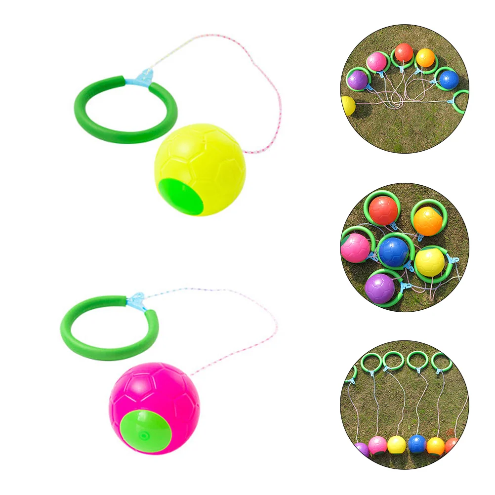 

2 Pcs Sponge Ring Jumping Ball Leg Swing Toy Rope Ankle Skipping Balls Game Kids Outdoor Fitness Swings Children