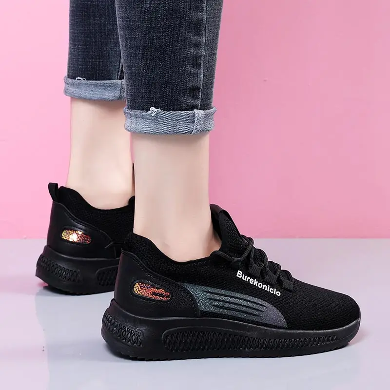 

White Sports And Leisure Walking Training Girls Sneakers Size 36 Oversize Women Sport Sneakers Blue Running Shoes Athletic