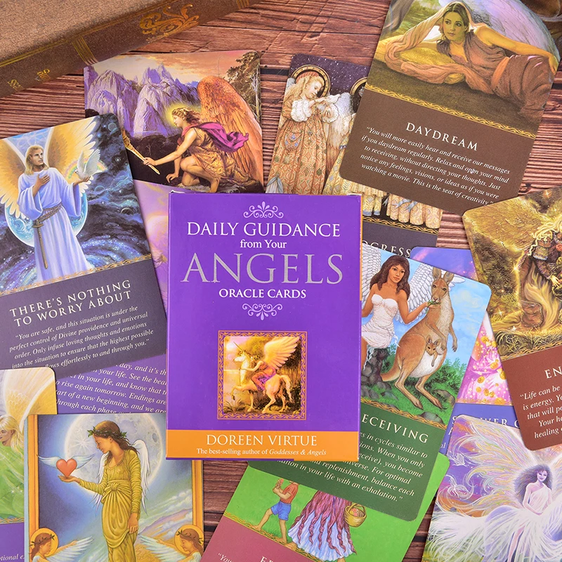 Angels New Tarot Cards For Beginners With Guidebook Card Game Board Game Exquisite And Guidebook