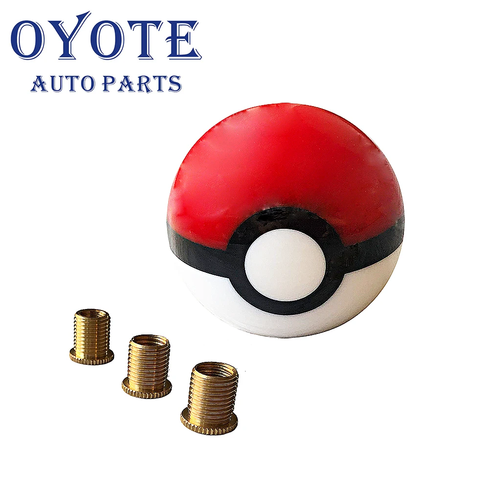 

OYOTE Universal 12x1.25mm Pokeball Shift Head Pokemon PokeBall With 3 Adapters