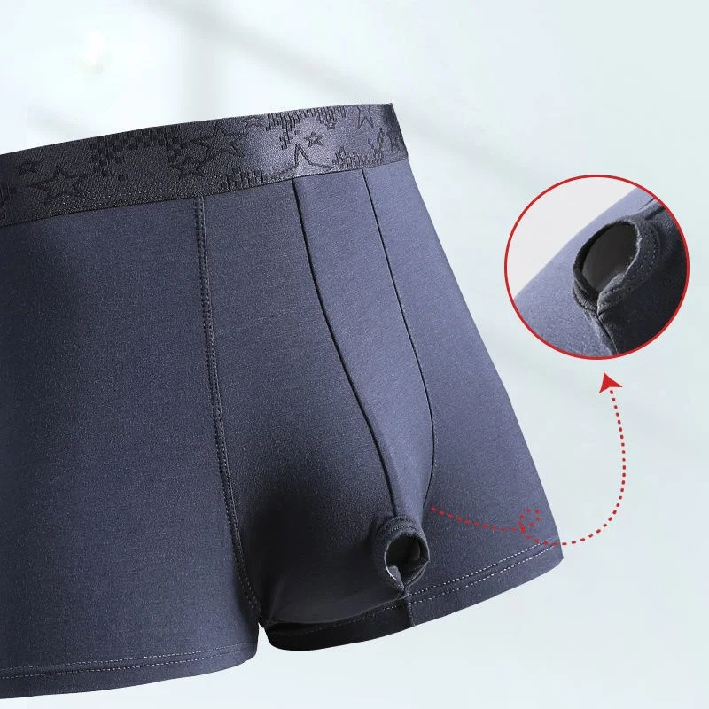 Men's Underwear Foreskin Bullet Separation Resistance Boxers Underpants Scrotal Support Comfortable Boxer Panties Underwear Sexy