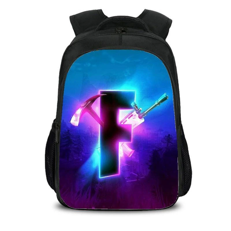 

Kid Child Schoolbag Fortnites Backpack Schoolbag Cool Waterproof Schoolbag Fortress Night Student School Bag Kid Toy