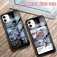 sci fi astronaut phone case for honor 50 30 20 10 9 8 glass case for honor 30 20 pro 20 10 9 lite 20i 10i v20 v10 play 8s 8x max