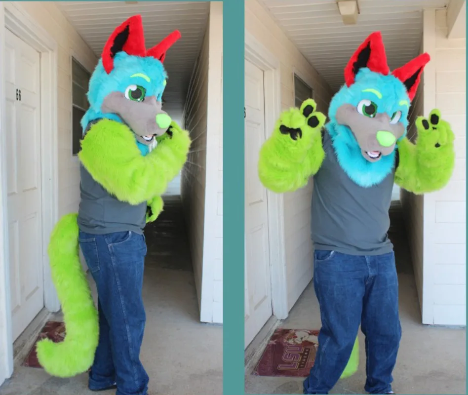 

Пушистая лиса собака талисман костюм пушистый костюм для косплея искусственная игра животное маскарадное платье рекламный парад Хэллоуин