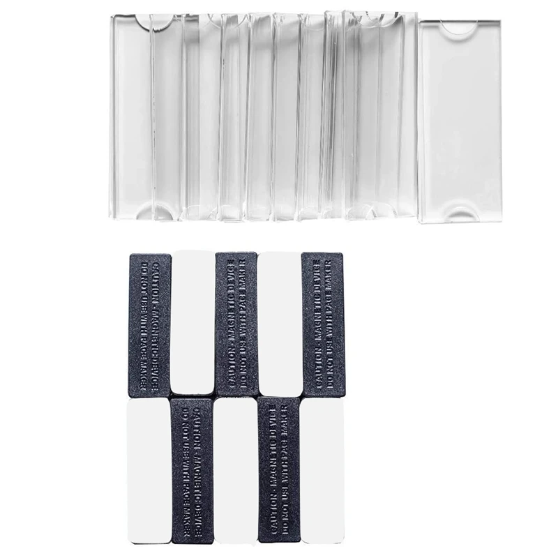 

Magnetic Name Tags Kit Acrylic Name Badge Holders Clear Label Holders Name Badge Magnets for School Office,Set of 10