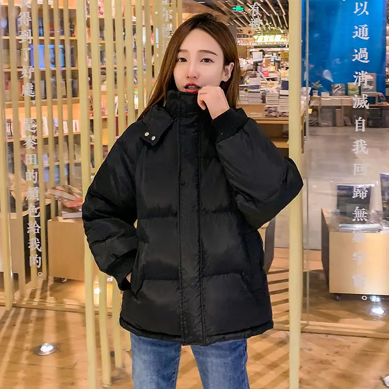 Winter Warm Coast Women Jackets Outwear Thick Down Cotton Parkas for Woman Casual Hooded Fashion 2024 New Winter Jackets S42