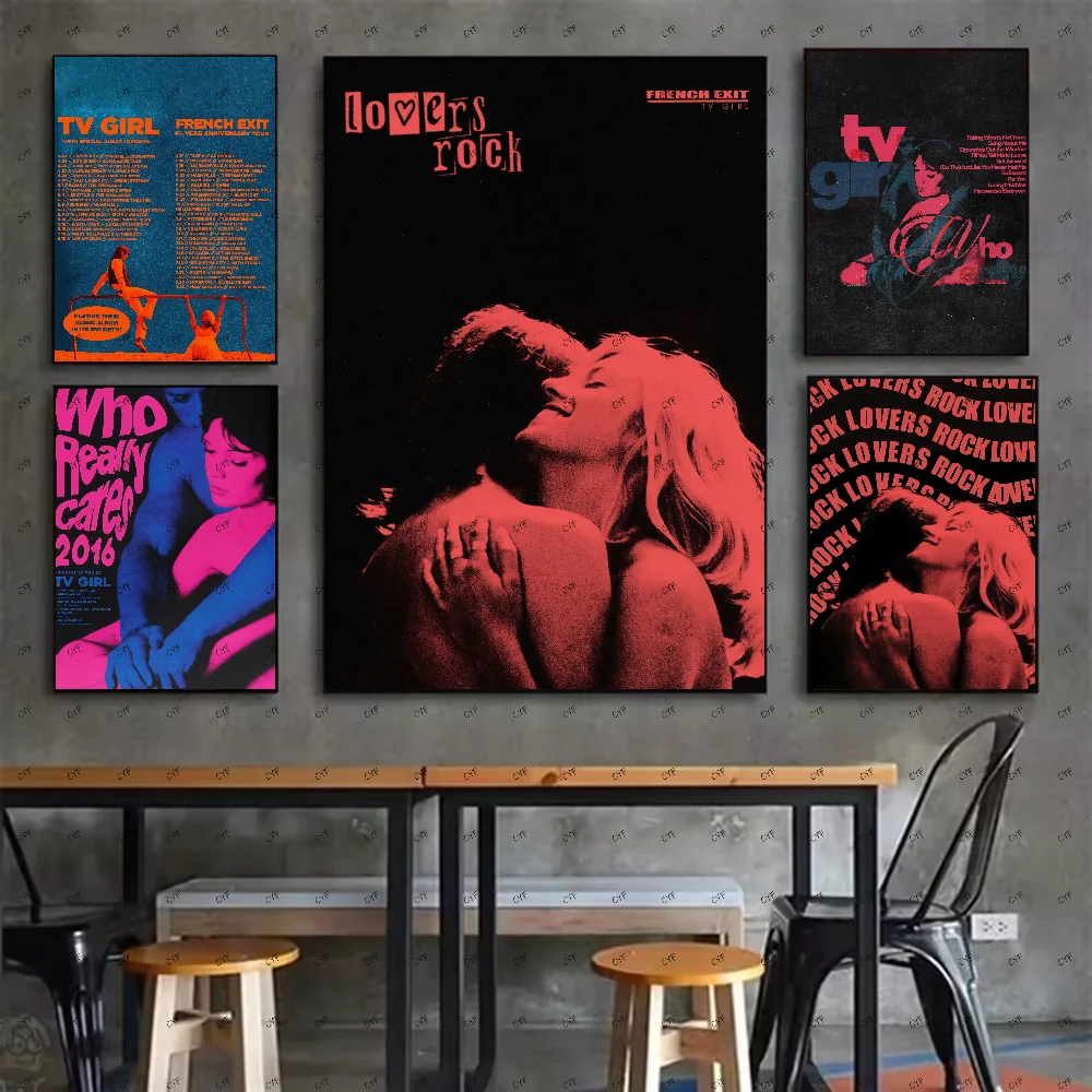 Плакат ТВ Девушка Who Really CaresFrench Exit Lovers Rock Poster HD art липкая стена водонепроницаемый