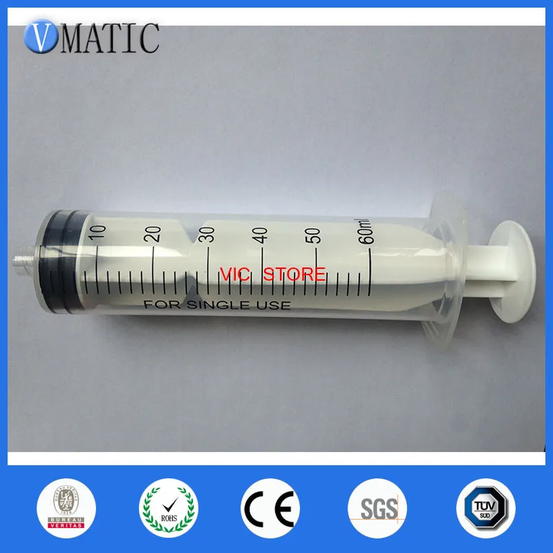 

Free Shipping Hot Sale 10Pcs/Set 60ml/cc Glue Dispensing Syringes Liquid Dispenser Manual Syringe