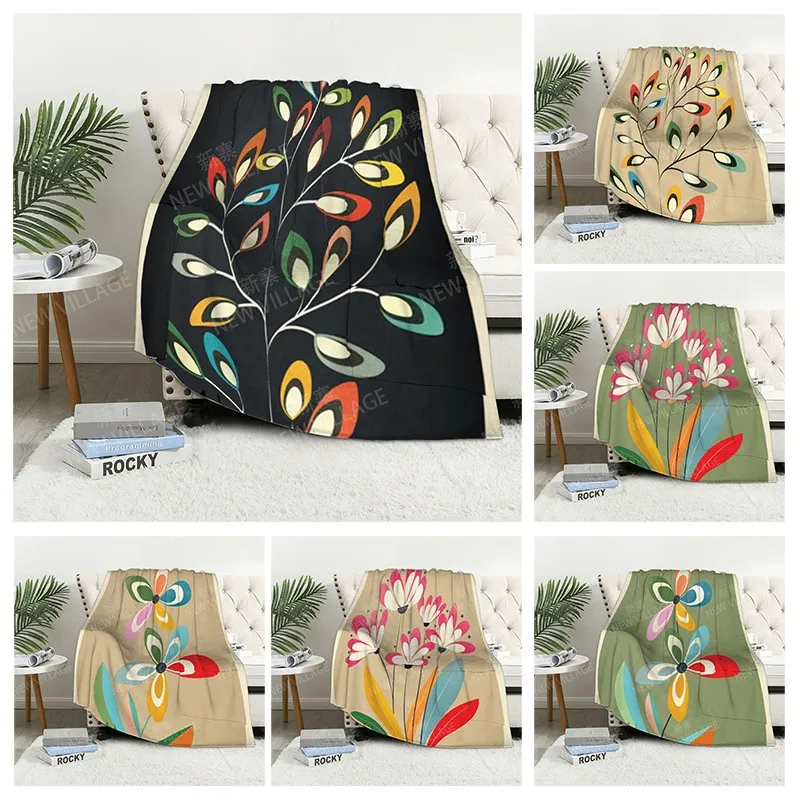 

Клетчатый диван для колена, теплый зимний чехол для кровати, декоративное одеяло, бохо, теплый флис, скандинавский винтажный Morandi, мягкий и пушистый