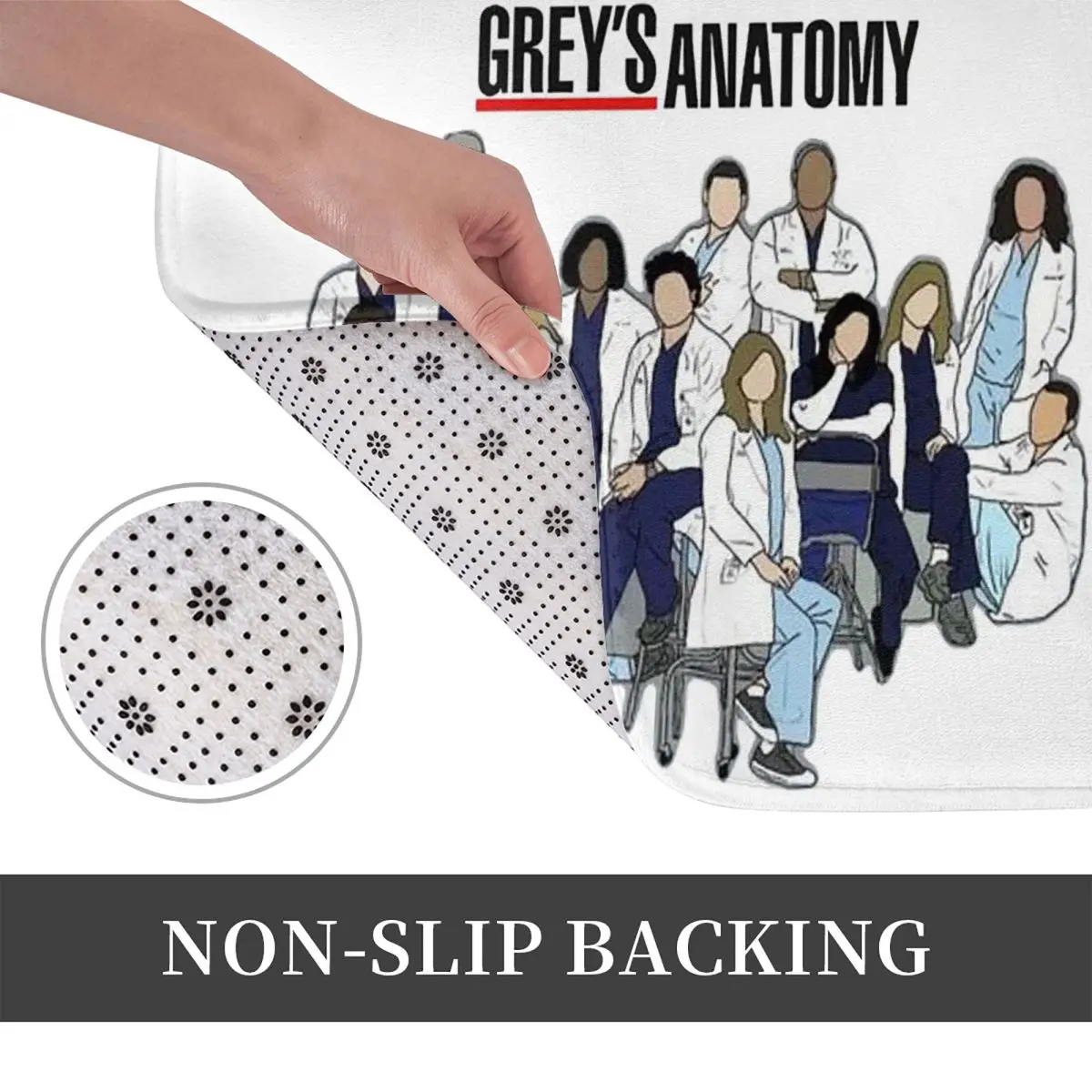 Фото Нескользящий коврик Greys Anatomy Seasons, напольный коврик, водостойкий маслостойкий ковер для кухни, входа, дома, балкона, коврики для ног №3