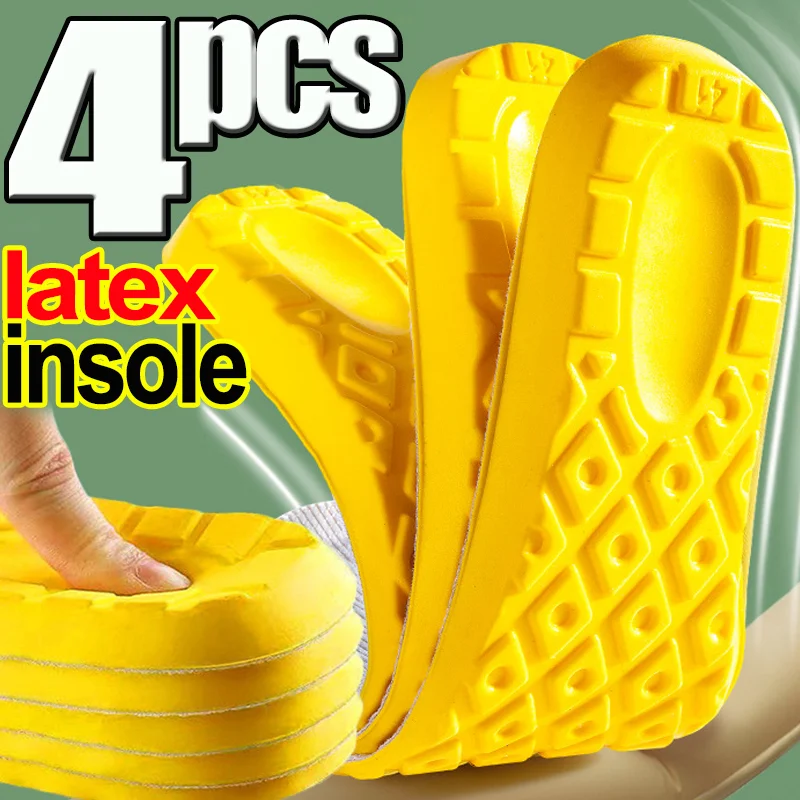 

Latex&EVA Sports Insole Soft Sole Deodorant Insoles Flat Arch Full Pad Heel Pad Elasticity Insoles Fitting Shoes Sole Technology