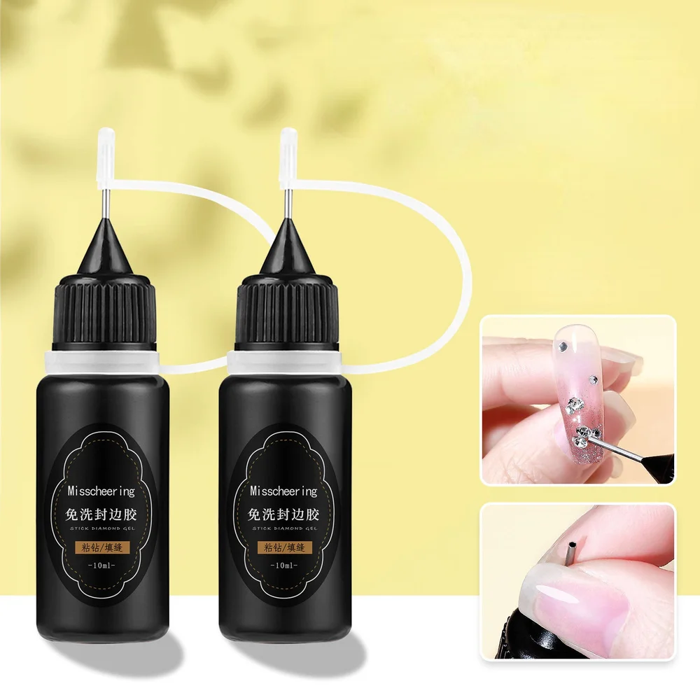 

Nail Art New Soft Fat Man Edge Sealing Glue No-wash Caulking Glue Vigorously Sticky Drill Glue Nail Shop Special Nail Glue