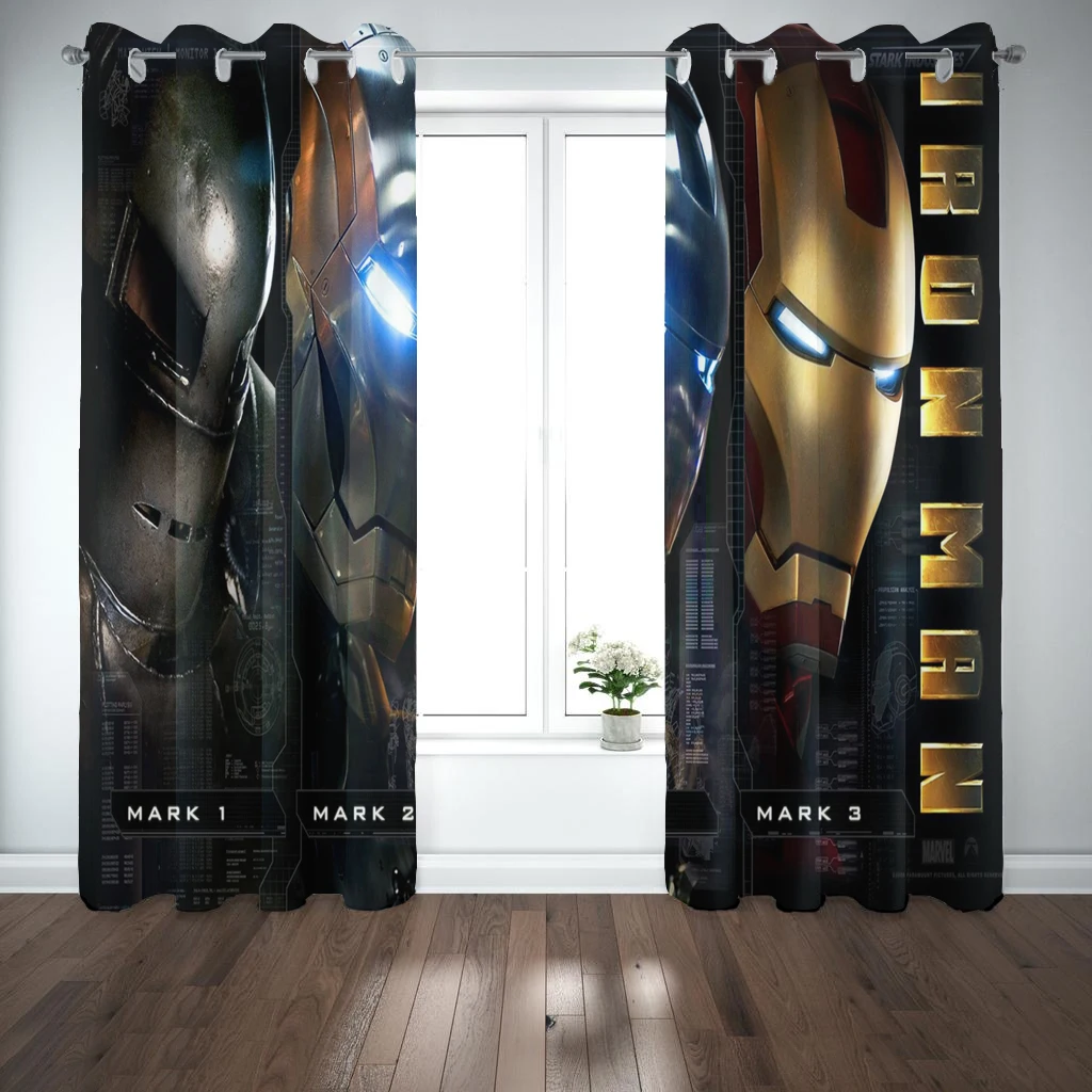 Новая летняя занавеска с героями мультфильмов Мстители детская комната