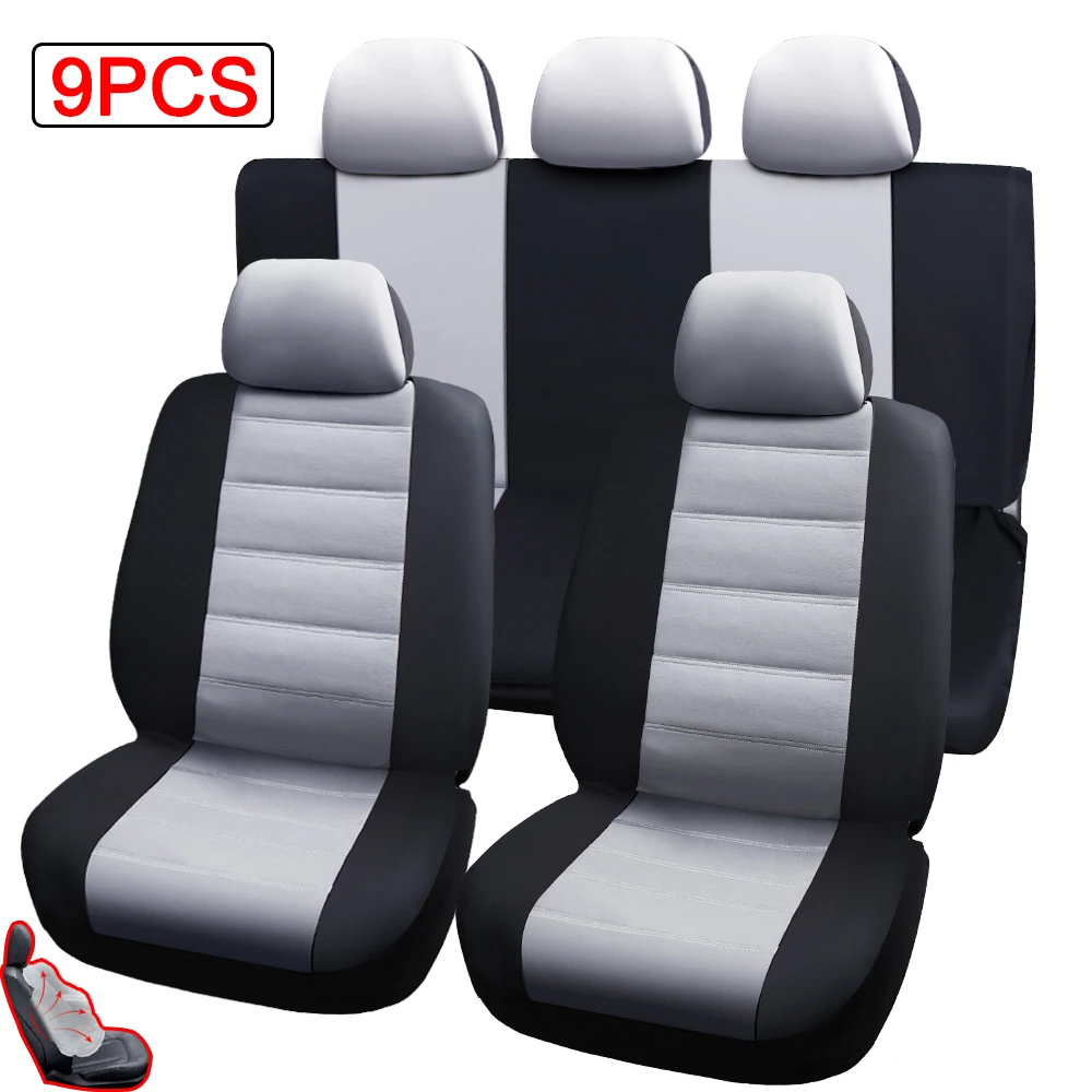 

Car Seat Cover Set Universal Auto Seat Covers Accessories for Lada 2107 2110 2114 Granta Kalina Largus Priora Samara Vesta XRAY