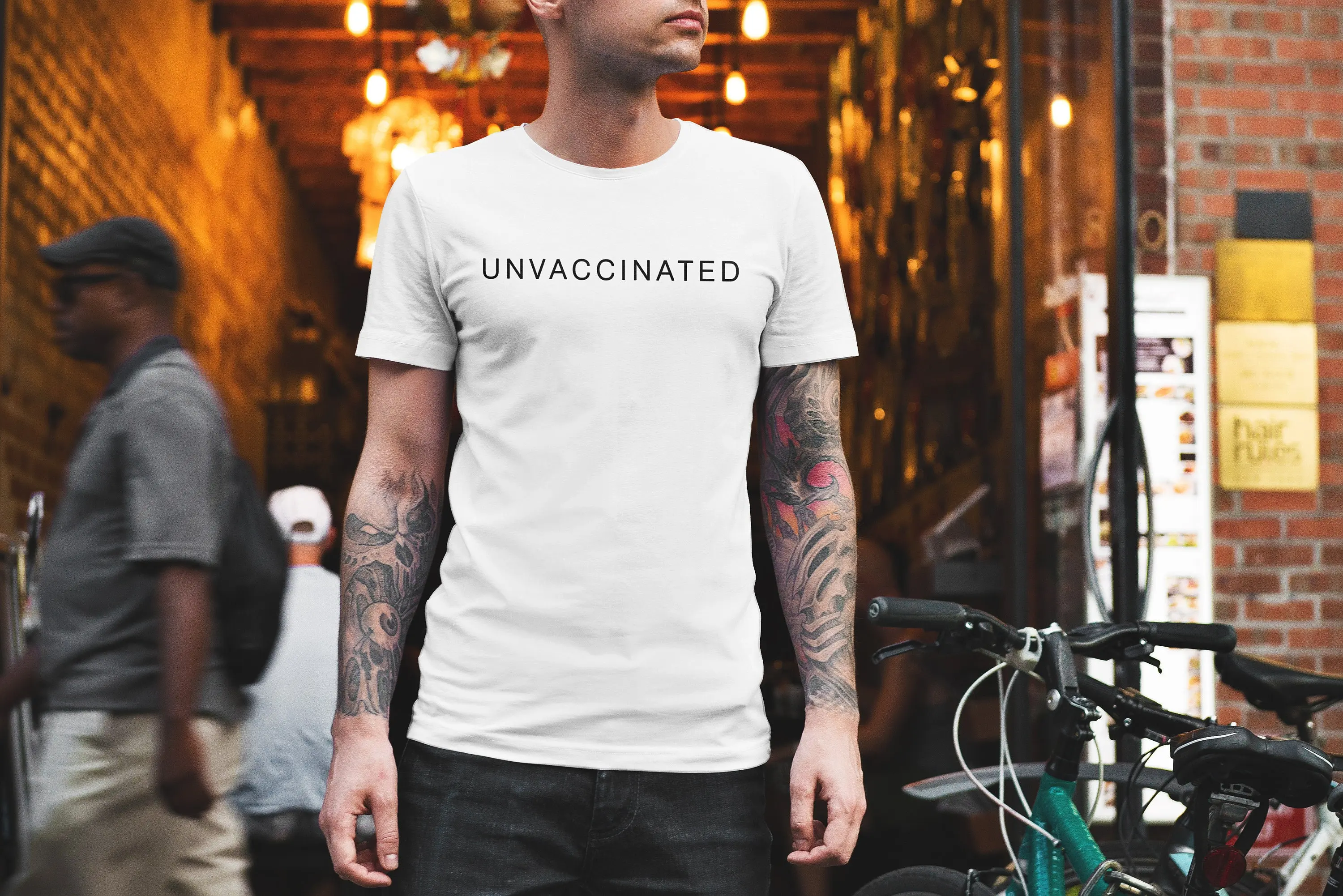 Невакцинированная футболка Unvaxxed против вакцинов мой выбор тела свобода медицины