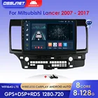 Автомагнитола 2 ГБ + 32 ГБ, мультимедийный видеоплеер с GPS-навигацией для Mitsubishi Lancer 10 2007-2017, Android 10, автостерео 2 din, без DVD