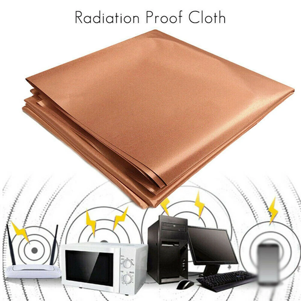 

Pure Copper Fabric Blocking RFID/RF-Reduce Wifi EMI EMP Protection Cloth Shielding Signals Cell Bluetooth Anti-radiation Fabric
