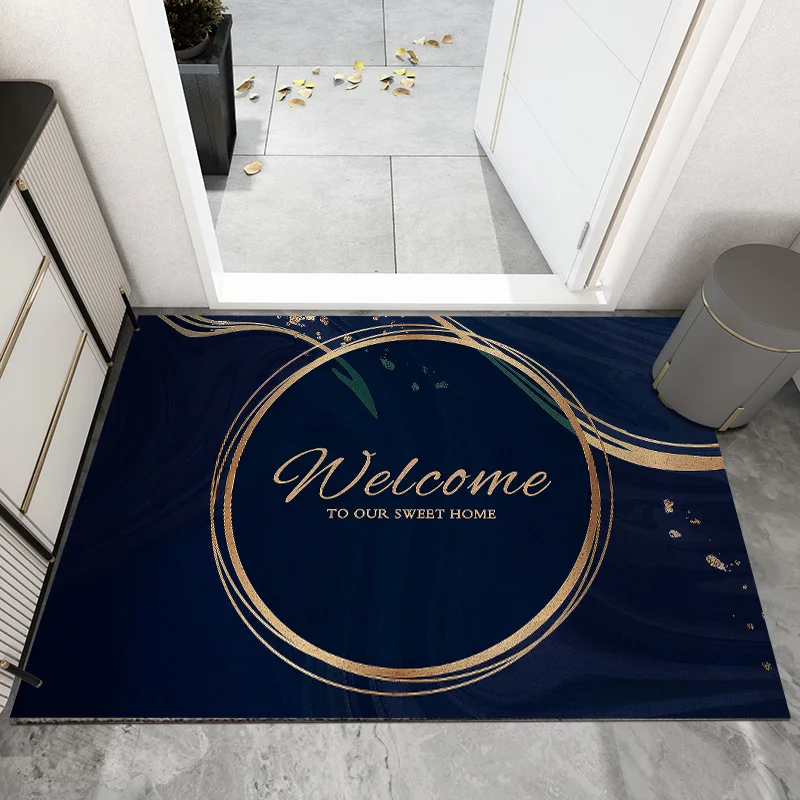 

Luxury Entrance Door Mat Carpet Dust Removal Hallway Home Door Mat Living Room Mat Non-Slip