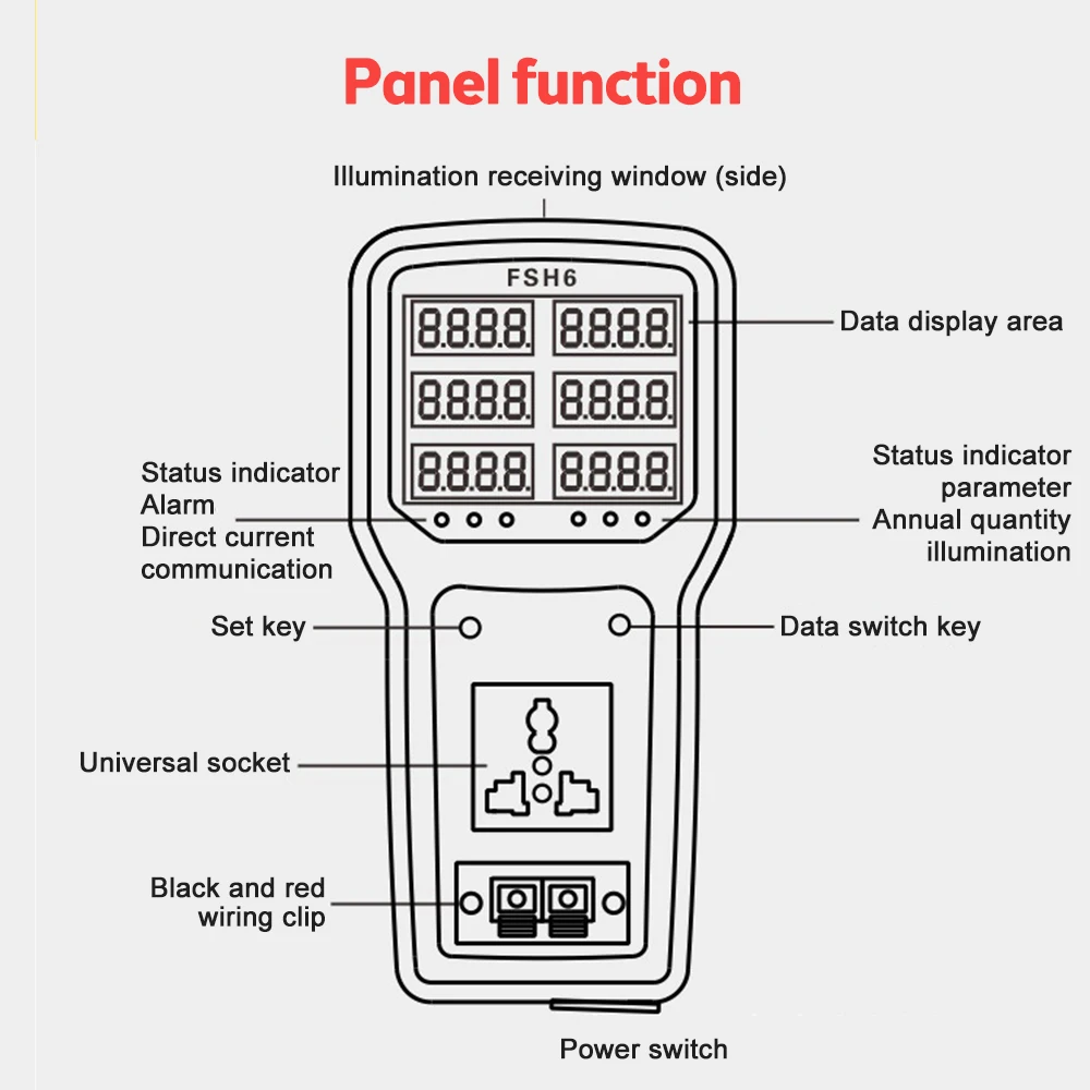 Портативный измеритель мощности HOPI HP-9800 анализатор устройство для измерения
