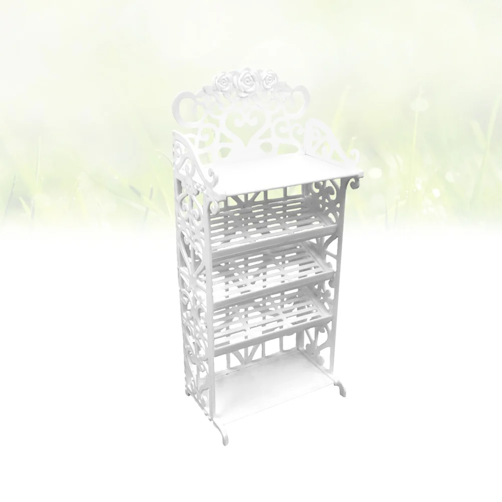 

Plastic Shoes Rack Doll Shoes Rack House Accessories for Dolls Furniture Children Toys Storage
