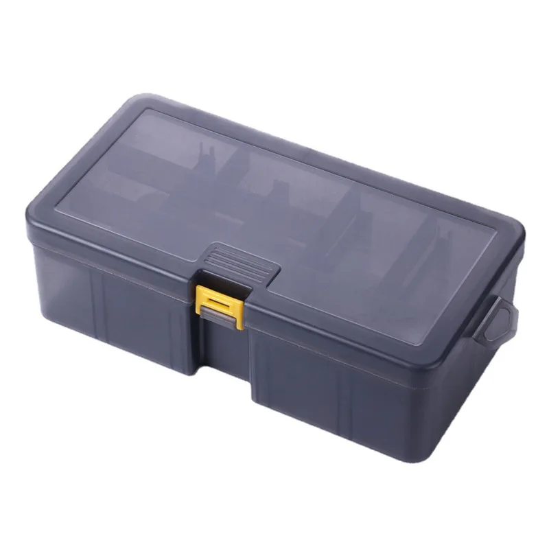

Fishing Tackle Box Waterproof Plastic Double Layer Spinner Lures Hook Minnow Bait Storage Case Fishing Tool Accessories
