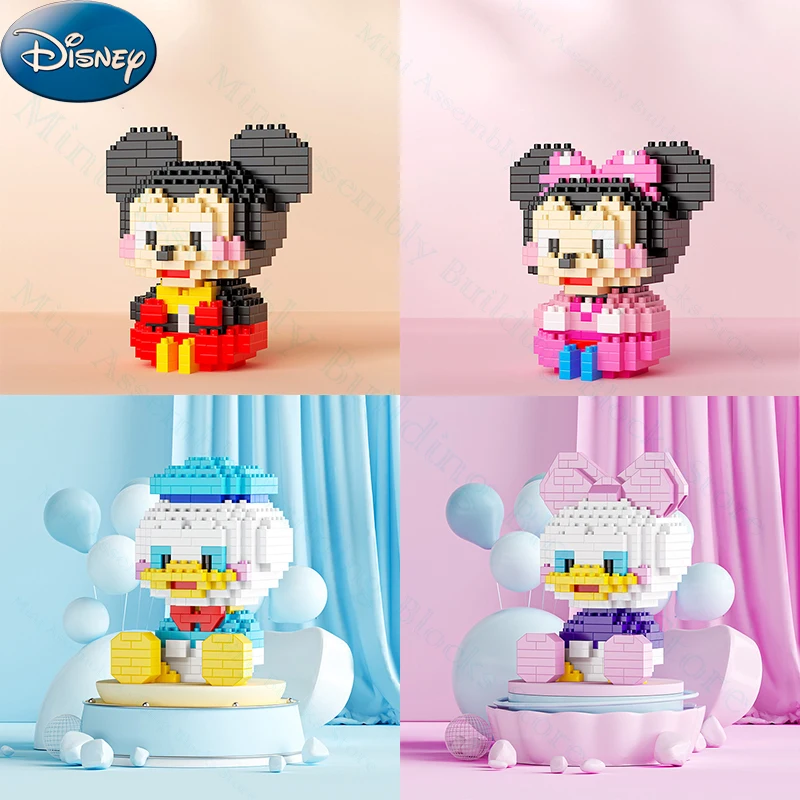 

Конструктор Disney, алмазные блоки, Микки Маус, Минни, Дональд, Дак, Маргаритка, кирпичи, сборные куклы, Мультяшные игрушки для детей