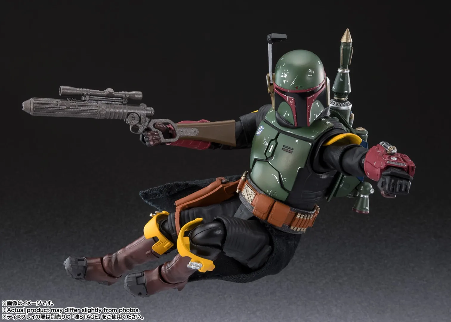 Фото Оригинальная фигурка BANDAI S.H.Figuarts Боба Фетт, классическая версия. Звездные войны: Книга Бобы Фетта — Аниме-фигурка, модель, игрушка №5