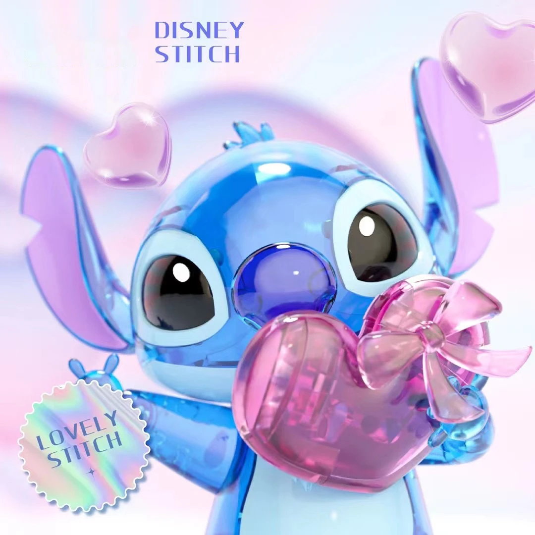 

Building Block Disney Angie Lilo & Stitch Kawaii Anime Action Figures Tide Play Diy Crystal Assembled Trendy Toys For Kids Gifts