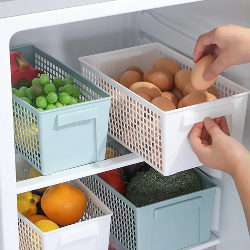 

Desktop Storage Baskets Snack Storage Hollow Rectangular Storage Baskets Sundries Storage Boxes Plastic Baskets Kitchen Items