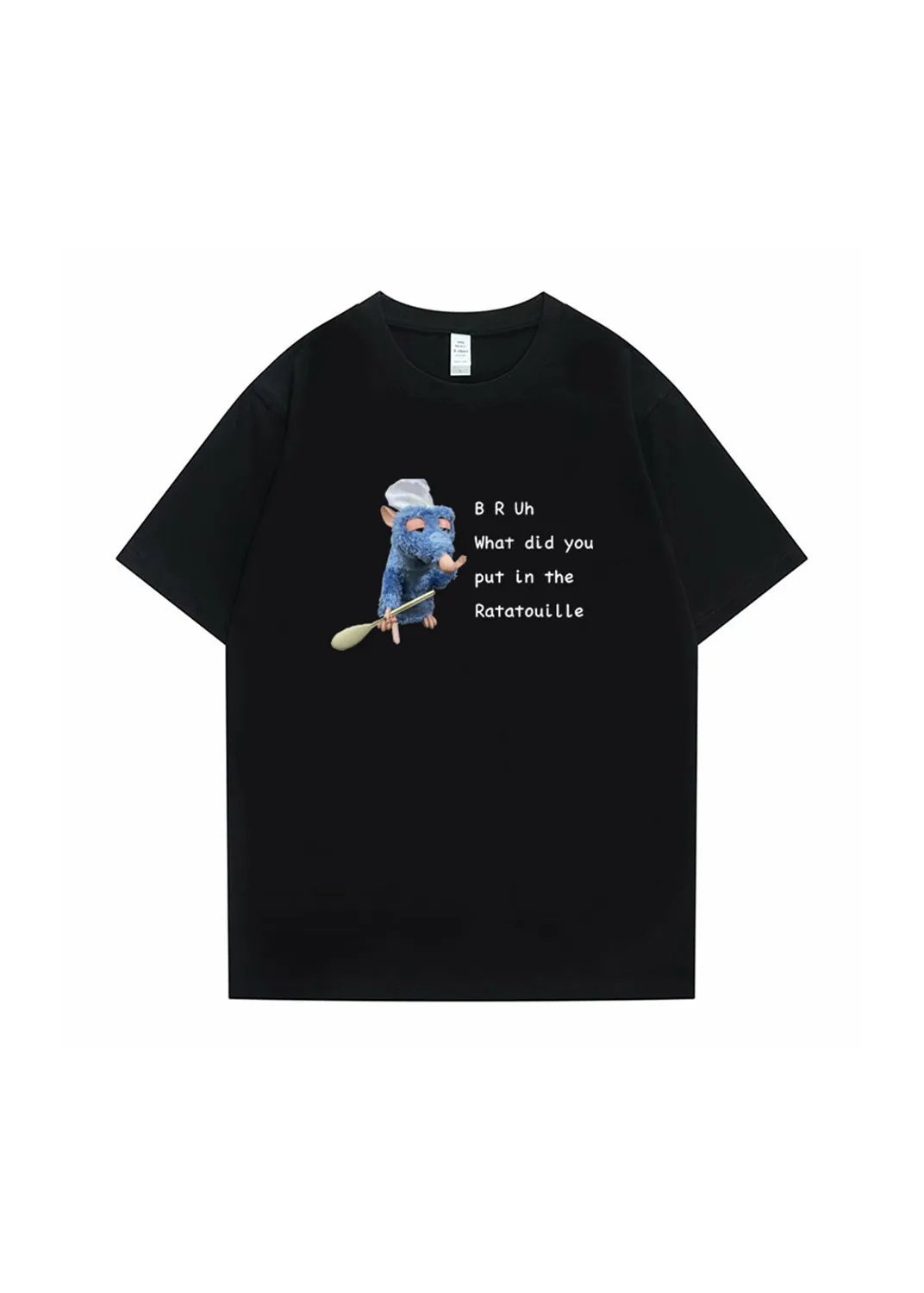 

Summer Fashion Ratatouille Graphic Print Tee Casual Comfortable Fun Rat Tee
