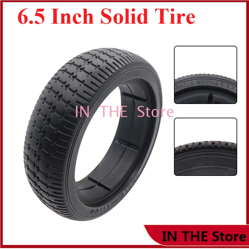 

6.5 Inch Solid Tire Non Inflation Tire For Electric Scooter Hub Balance Car Scooter Accessories 6.5X47 6K 6.5*47 6.5 Inch Tire