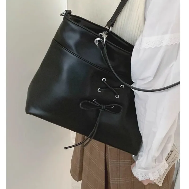 Милая женская сумка JIAERDI с бантом Y2k новинка 2024 шикарные повседневные Наплечные