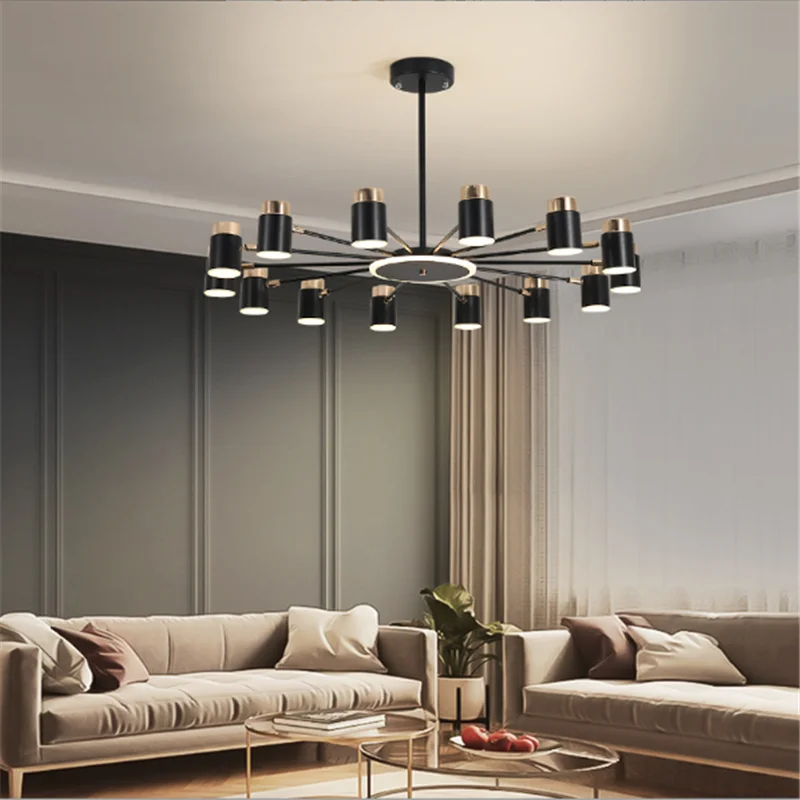 

Nordic New Led Living Room Lamp Modern Minimalist Creative DIY Styling Personality Bedroom Chandelier