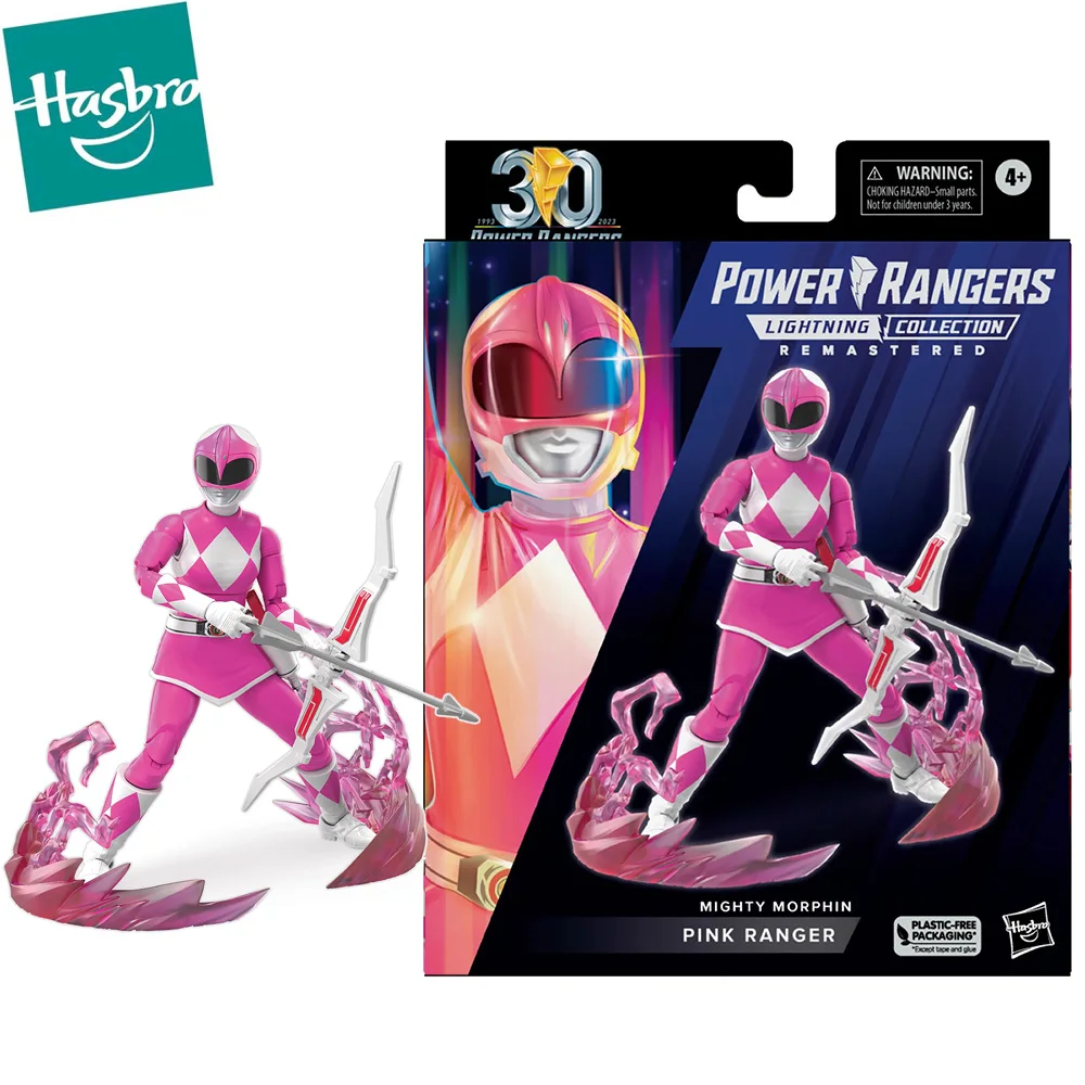

Pre-Sale Hasbro Power Ranger 30Th Remastered Mighty Morphin Pink Ranger Figure Collectible Model Toys for Fans Kids