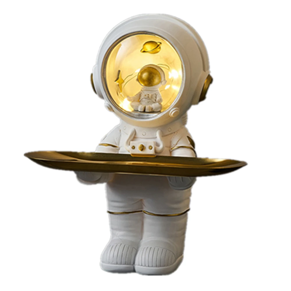 

Домашний декор, статуя астронавта, лоток для хранения, скандинавский стол, статуэтка астронавта, жилое искусство для хранения ключей