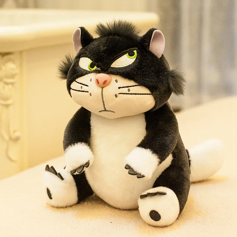 12-23cm Cartoon Cinderella Lufaxi Cat Figure Cute Anime Cat Plush Toy Stuffed Animal Doll Key Ring Children Birthday Gift