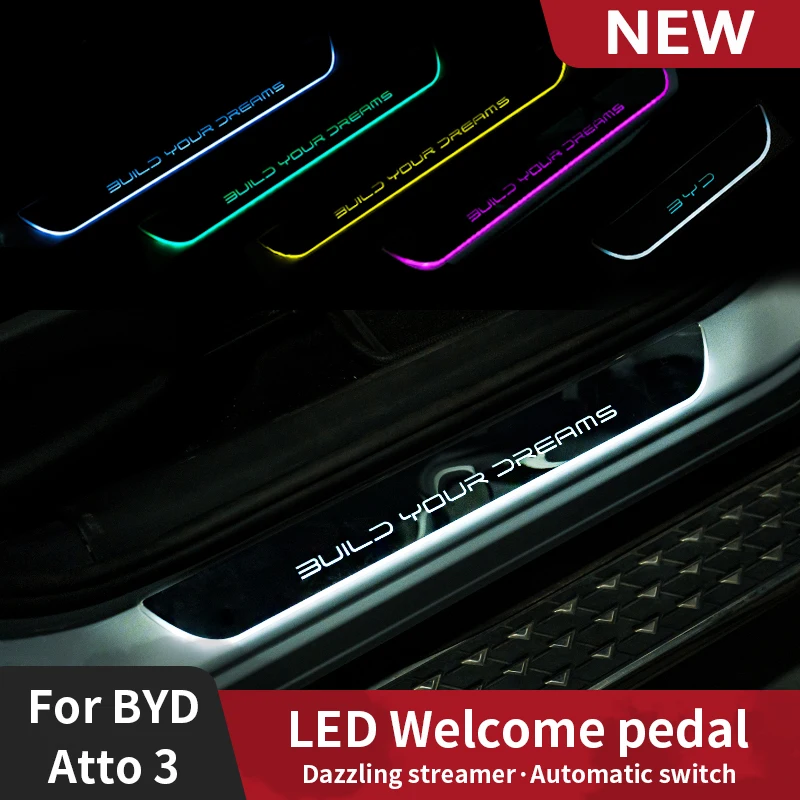 

Автомобильный фонарь, встроенный магнитный дверной светильник для BYD Ato3 yuan plus 2022-2023