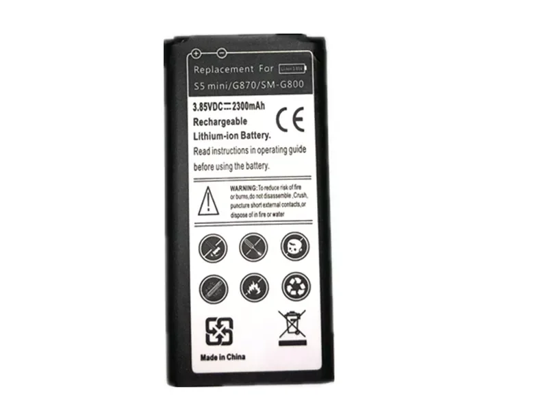 

2023New SM-G800 Battery EB-BG800BBE 2300mAh for Samsung Galaxy S5 mini Battery Replacement for G870A G870W