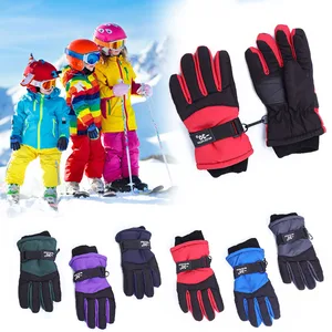 New Windproof Warm Ski Riding Gloves Winter Outdoor Riding Kids Snow Skating Snowboarding Children W