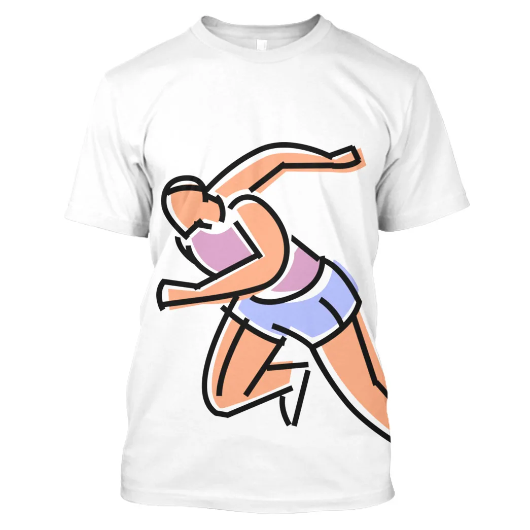 

Jumeast Running 3D Graphic T Shirt Printed Gym Workout Joggers Men T Shirts Quackity Athlete Manga Premium Plus Size Clothes Boy