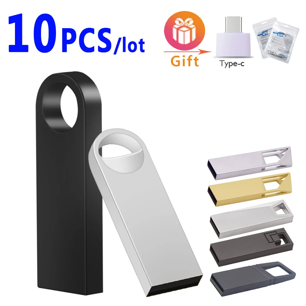 

10PCS/lot High Speed Pendrive 64GB Pen Drive 128GB Flash USB Stick 32GB Cle Usb Memory 16GB USB Flash Drive 8GB 4GB Flash Stick