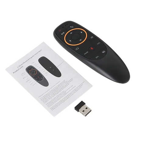 Пульт дистанционного управления G10S Air Mouse, 2,4 ГГц, с гироскопом и голосовым управлением
